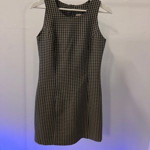 Vintage Sleeveless Plaid Dress